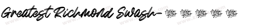 Greatest Richmond Swash字体转换